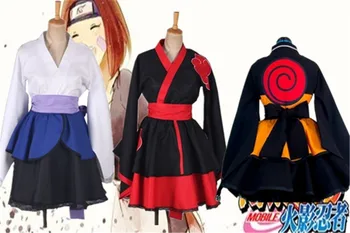 Personalizate Naruto Uzumaki Naruto Sex Feminin Lolita Rochie Kimono Peruca Cosplay Anime Costum Pentru Femei Haine