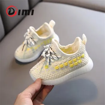 DIMI 2020 Toamna Noua Copii Pantofi pentru Copii Moale Confortabil pentru Sugari Pantofi Casual Tricotat Respirabil Non-Alunecare Copii Adidas Pentru Fată Băiat