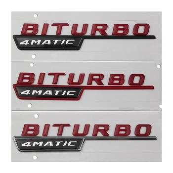 Pentru BITURBO 4Matic Turbo Autocolant pentru AMG Mercedes Benz W211 W212 W213 W203 W204 W205 Clasa ML CIA GLA Coada Emblema Auto Styling