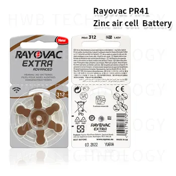 30x 5(card) Rayovac Extra Performanță auditiv Baterii 312/A312/PR41. Aparat Auditiv Cu Baterii A312 Transport Gratuit!