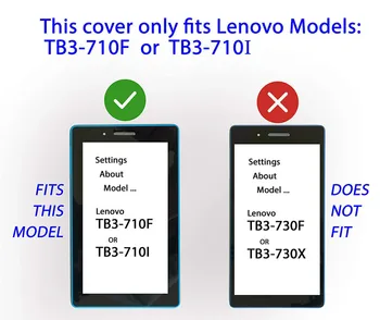 Caz Acoperire Pentru Lenovo Tab 3 7 Esențiale 7.0 / 710F TB3-710F TB3-710i 710i TB3 710 Tableta Tab3 Cazul Suportului Flio PU Piele Acoperi
