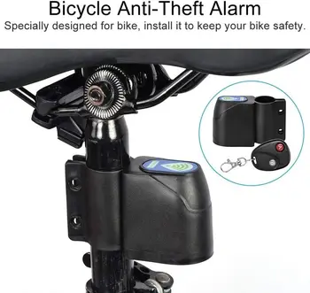 Anti-Furt De Control De La Distanță De Blocare Biciclete Alarma Ciclism De Securitate Wireless De Alarmă De Vibrație Accesorii Pentru Biciclete
