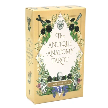 Antic Anatomie Tarot 78 De Cărți Englezesc Complet Oracle Carduri De Divinație Soarta Petrecere De Familie Tabla De Joc