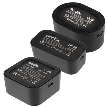Godox Original UC18 UC20 UC29 Flash USB Încărcător de Baterie pentru VB18 V850II V860II / VB20 V350C V350N V350S V350O V350F / WB29 AD200