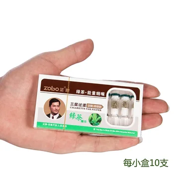 10 cutii mici (100buc) ZOBO brand alimentare material PP 8mm ceai Verde țigări cu filtru titular,de Unică folosință sănătos pentru nefumători filtre