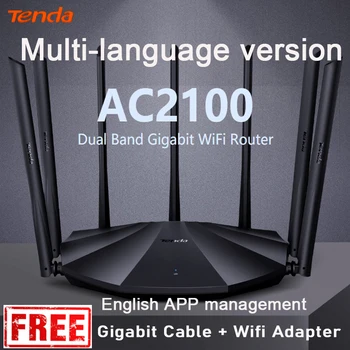 Interfață în limba engleză Tenda AC23 AC2100M Wireless Router WiFi Suport IPV6 Acasă Acoperire Dual Band Wireless Router,Controlul App VPN