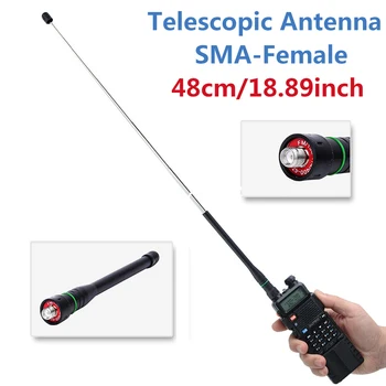 2 buc Abbree AR-775 Telescopic Antena SMA-Potrives VHF UHF Dual Band Antena Pentru Baofeng UV-5R UV-82 BF-888S GT-3 Walkie Talkie