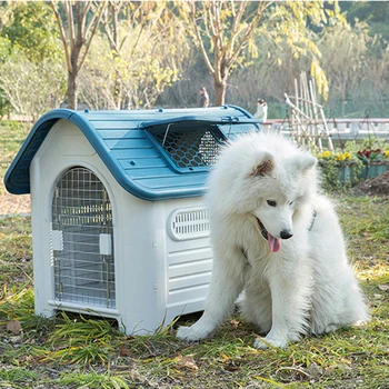 419 en-Gros Eco-friendly plastic mare mare casă de câine rezistent la apa interior/în aer liber animale de companie câine canisa producatori