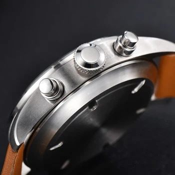 Noi Parnis 42mm Quartz Cronograf Ceas Barbati Top Brand de Lux Săptămână de Afișare Calendar Bărbați Ceas Relogio Masculino 2020 cutie cadou