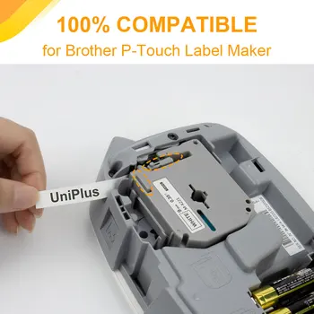 UniPlus 10PK MK231 mk631 Culoare Set Compatibil Brother MK Eticheta Banda 12mm M-K231 pentru Brother PT-70 PT-80 PT-85 PT-90 Label Maker