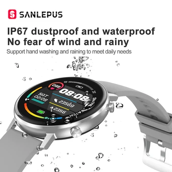 SANLEPUS 2020 NOUL Ceas Inteligent de Fitness Brățară Bărbați Femei Smartwatch Sport Monitor de Ritm Cardiac rezistent la apa Pentru Android, Apple, Xiaomi