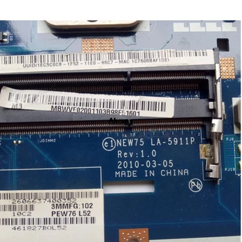 Laptop placa de baza pentru Acer ASPIRE 5551G 5552G MBR4302001 NEW75 LA-5911P REV:1.0 Cu card grafic 8 Chips-uri