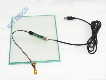 Transport gratuit 4 Fir Rezistiv Ecran Tactil LCD Panel USB Controller pentru Digitizor Import Cip 71 x 20mm