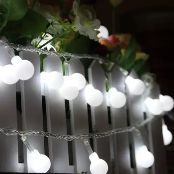 100M 600 LED Mat Globuri Vesele Mingea Zână Șir de Lumini Becuri Becuri Nunta Petrecere de Crăciun Grădină în aer liber, Decor Interior