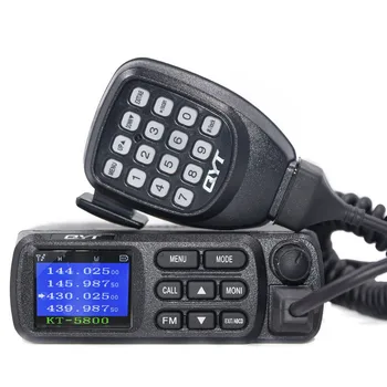 QYT KT-5800 12/24V Dual Band Quad-Standby Ecran Color 25W VHF UHF ANI DTMF Mini Masina de Ham Radio Mobile de Emisie-recepție Camion