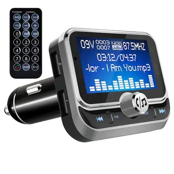 Creative Auto-Cost-eficiente Transmițător FM Cu Telecomanda LCD Bluetooth MP3 Player Auto Dual USB FM Modulator zender