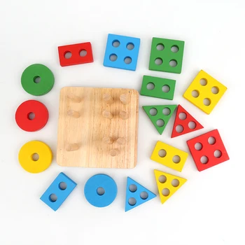 Hot De Lemn Geometrice Sortare Bord Montessori Pentru Copii Jucarii Educative Jucarii Pentru Copii De Constructii Puzzle Copil Cadou Ziua De Nastere Prezent Noi