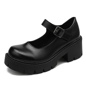 Primăvara Platforma Pantofi Din Piele Pentru Femei Balerini Casual Oxford Mocasini Fund Gros Doamnelor Wedge Lolita Pantofi Mary Jane Pentru Femei Mocasini