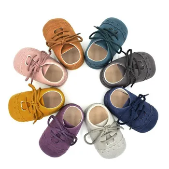 CHAMSGEND Vinde FIERBINTE de vânzare pentru Copii Toddler Pantofi Adidas Anti-alunecare Moale Unic Dantela-Up Pantofi YE/11 4.28