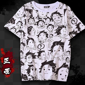 Anime Demon Slayer Kimetsu Nu Yaiba Tanjiro Kamado Costume Cosplay Tricou Mens T-shirt Amuzant Petrecere de Halloween Pentru Femei CS076