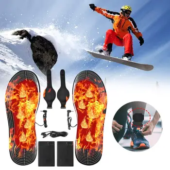 Încălzire iarna Tălpi de Sport în aer liber Picioarele Calde Branț USB Încălzit Tălpi interioare Pantofi Confortabil, Moale, fără Scame-cut Dimensiune Branț de Cald
