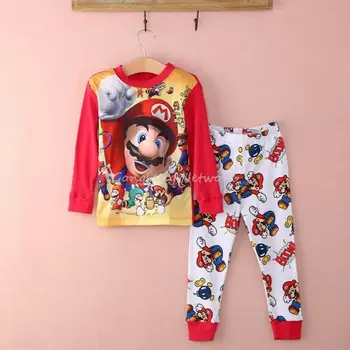 1 la 7 Ani, Copilul Baieti Super Mario Pijamale Pijamale Pijamale Pijamale Pijama Set