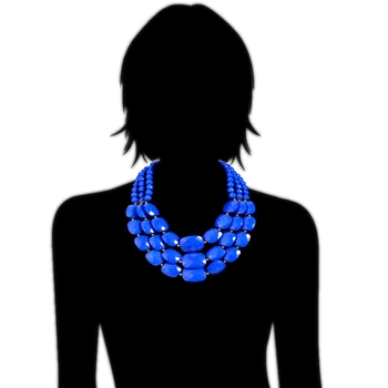 UDDEIN de Culoare din Africa Margele Seturi de Bijuterii Multi-strat Margele Indiene Seturi de Bijuterii de Lux Declarație Cravată Colier Moda Bijuterii