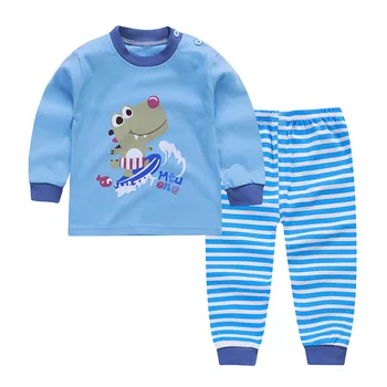Drăguț pentru Copii lenjerie costum de bumbac nouă băieți și fete haine de copil desene imprimate pijamale copii haine de toamna