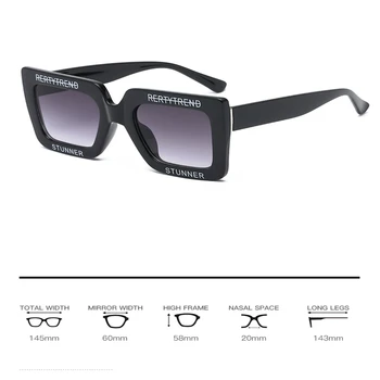 Noul 2019 litere cutie mare ochelari de soare ms America și Europa pop retro bărbați ochelari de soare joker UV400