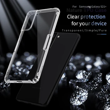 NILLKIN Caz Pentru Samsung Galaxy S21+ S21 Plus capac Subțire Clar Silicon Moale Capacul din Spate rezistent la Șocuri și Anti-knock Telefon Pungă de Caz