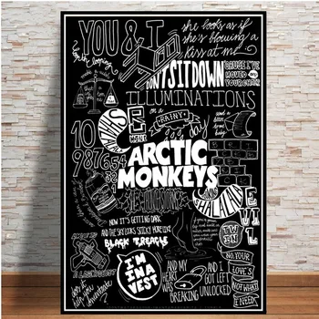 Postere si Printuri Arctic Monkeys Trupa de Muzica Citat Poster de Arta de Perete Tablou Canvas Tablou Pentru Camera Decor Acasă