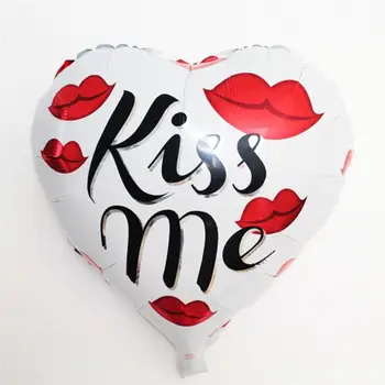 20buc 18 Cm in forma de Inima Baloane Decoratiuni Scrisul Baloane Petrecere Balon de Folie Scena Decor Romantic Ziua Îndrăgostiților