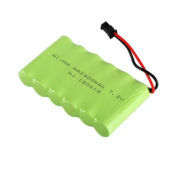 (SM Plug) 7.2 v 2400mah Baterie + Incarcator USB Pentru jucarii Rc Masina Rezervor de Tren Robot Bărci Arme AA NIMH 7.2 v Baterie Reîncărcabilă