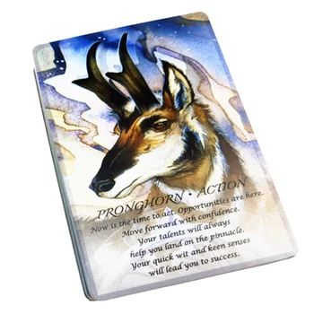 Spiritele Animalelor Oracle Englezesc Complet 52 Pachet De Cărți De Tarot Divinație Soarta Petrecere De Familie Tabla De Joc