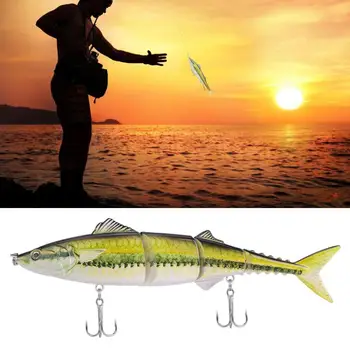 20cm/54.8 g mai Multe Segmente de Pescuit Nada Bionic Mare Momeli pentru Pescuit Cu Cârlig Înalte De Gheață de Iarnă de Pescuit Accesorii
