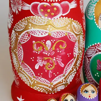 10 Buc/set Păpuși Cuiburi rusă Copil Minunat Tei Manual Pictate de Fag rusești Matrioșka DIY Cadou Jucărie