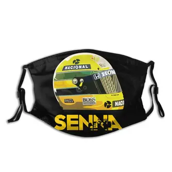 Ayrton Senna Casca de Curse Non-Unică folosință Masca de Fata Anti-Ceață Capac Protecție Praf Respirat Inabusi Masca cu Filtre