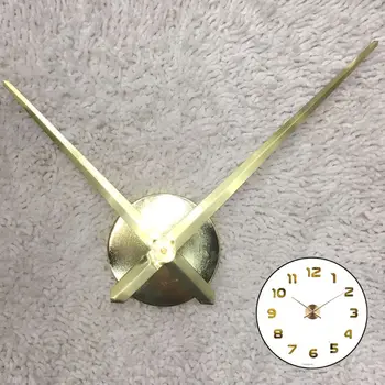 12cm Ace de Metal Ceas de Perete Rotund 3D DIY Tăcut Mari Cuarț Ceas pentru Dormitor