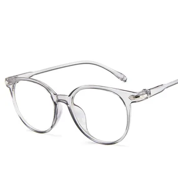 RBRARE 2021 Rotund ochelari de Soare Femei Jeleu de Culoare Transparent Doamna Ochelari de Soare în aer liber Balama Metalică Rama de Ochelari Oculos De Sol