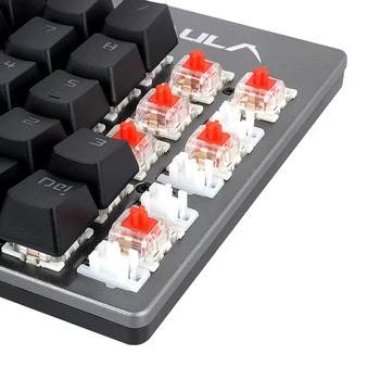 AULA arabă Tastatură Mecanică 104key Roșu Albastru negru Comutator cu Fir USB Anti-ghosting se Amestecă cu iluminare din spate cu LED-uri Pentru PC, Laptop pentru Gaming Gamer