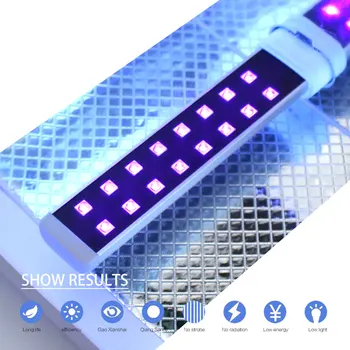 Înlocuirea 9W UV Lampă cu LED-uri Tub Bec Nail Art Uscător de Fototerapie Gel de fotopolimerizare Mașină 365 + 405nm Dublă Sursă de Lumină