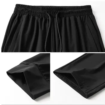 Respirabil Rece Subțire Pantaloni de Vara de Matase de Gheață Plus Dimensiune Bărbați Femei Casual Pantaloni Sport Arte Martiale Sport Drumetii L-8XL Pantaloni