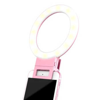MAMEN CONDUS Selfie Inel de Lumina Incarcator USB Pentru iPhone 11 Pro Max 7 8 Portabil Frumusete Umple de Lumină Lampă Video de Pe Youtube Vlog Foto