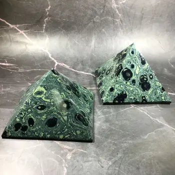 Verde Natural Păun Ochi De Cristal De Cuarț Obelisc Malachit Piramida De Vindecare