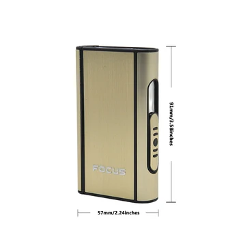 Focus Portabil de Țigară de Tutun Caz de Metal de Fum Cutie rezistent la apa de Țigări Fumat Marfa Borcan pentru Depozitare Tutun Titular