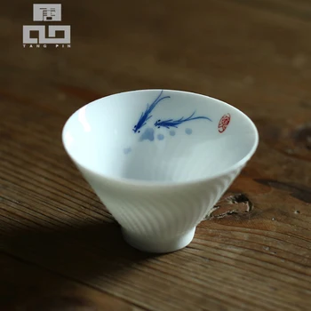 TANGPIN cana de ceai din ceramica pictate manual pește ceașcă de porțelan kung-fu cup