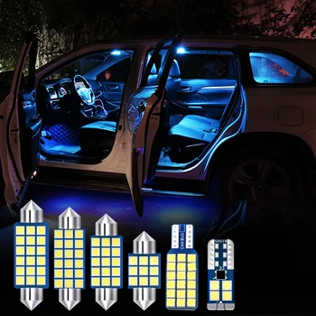 6 buc LED-uri Auto Bec Pentru Jeep Grand Cherokee WK2 2011- 2016 2017 2018 2019 2020 Dom Citit Lampa Portbagaj Lumina de Accesorii