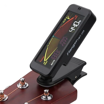 Flanger FMT-209 Guitar Tuner Digital Clip-On Guitar Tuner Cu Clip de Montare Pentru Cromatic, Chitara, Bas, Ukulele, Vioara