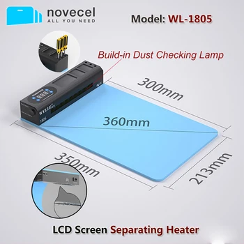 CPB WL1805 Ecran LCD Separator Cu Praf de Detectare Lampa 220V/110V LCD Încălzire Instrumentul de Separare Încălzire Platforma pentru Telefonul iPad
