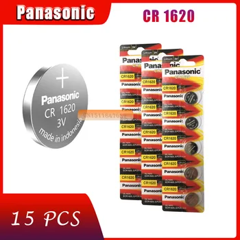 15x Panasonic CR1620 Butonul de Celule Monedă Baterii CR1620 Masina de Control de la Distanță Electrice Alarma Baterie cu Litiu de 3V
